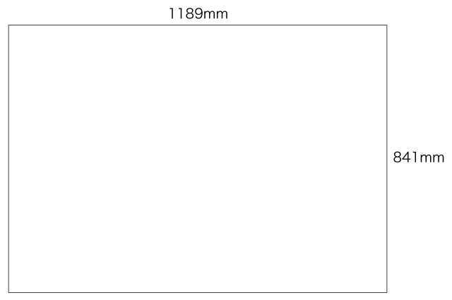 A0 仕上寸法（841×1189mm）