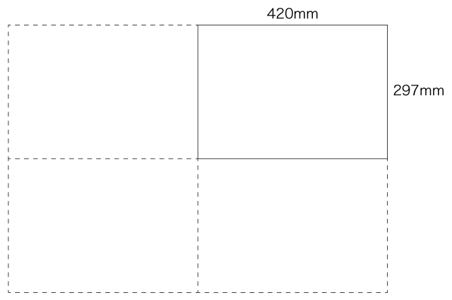 A3 仕上寸法（297×420mm）