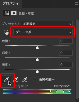 植物の緑色などを調整するための準備